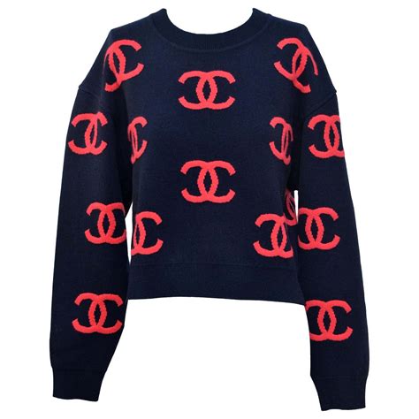 chanel trui|chanel sweatshirt pullovers.